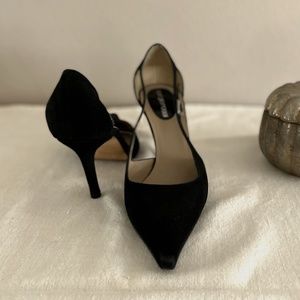Sergio Rossi black suede pumps